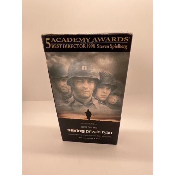 Saving Private Ryan (VHS, 1999, Paramount) Tom Hanks/Matt Damon/Tom Sizemore! - Picture 1 of 6